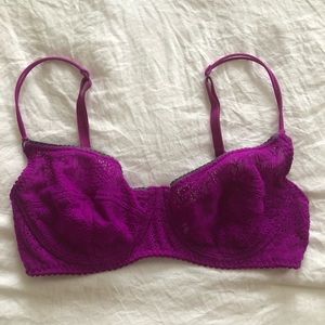 Free People Bralette Pink Lace 34d